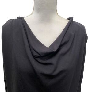 NWT ATHLETA Purana Wrap Sweatshirt With Hood Black Size Small